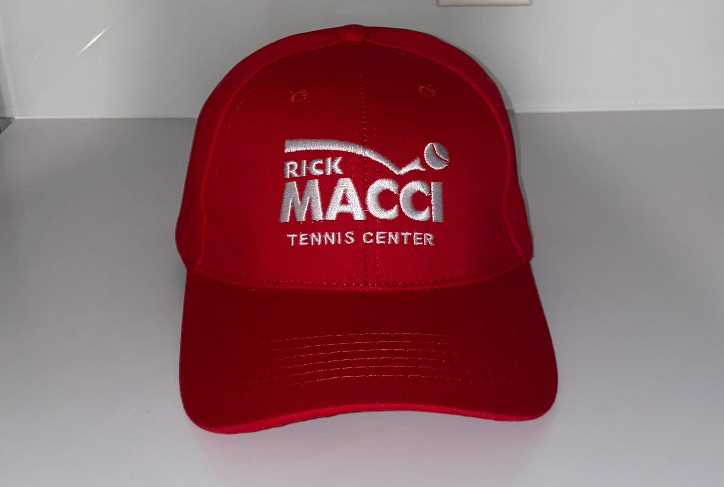 Red & White Rick Macci Hat