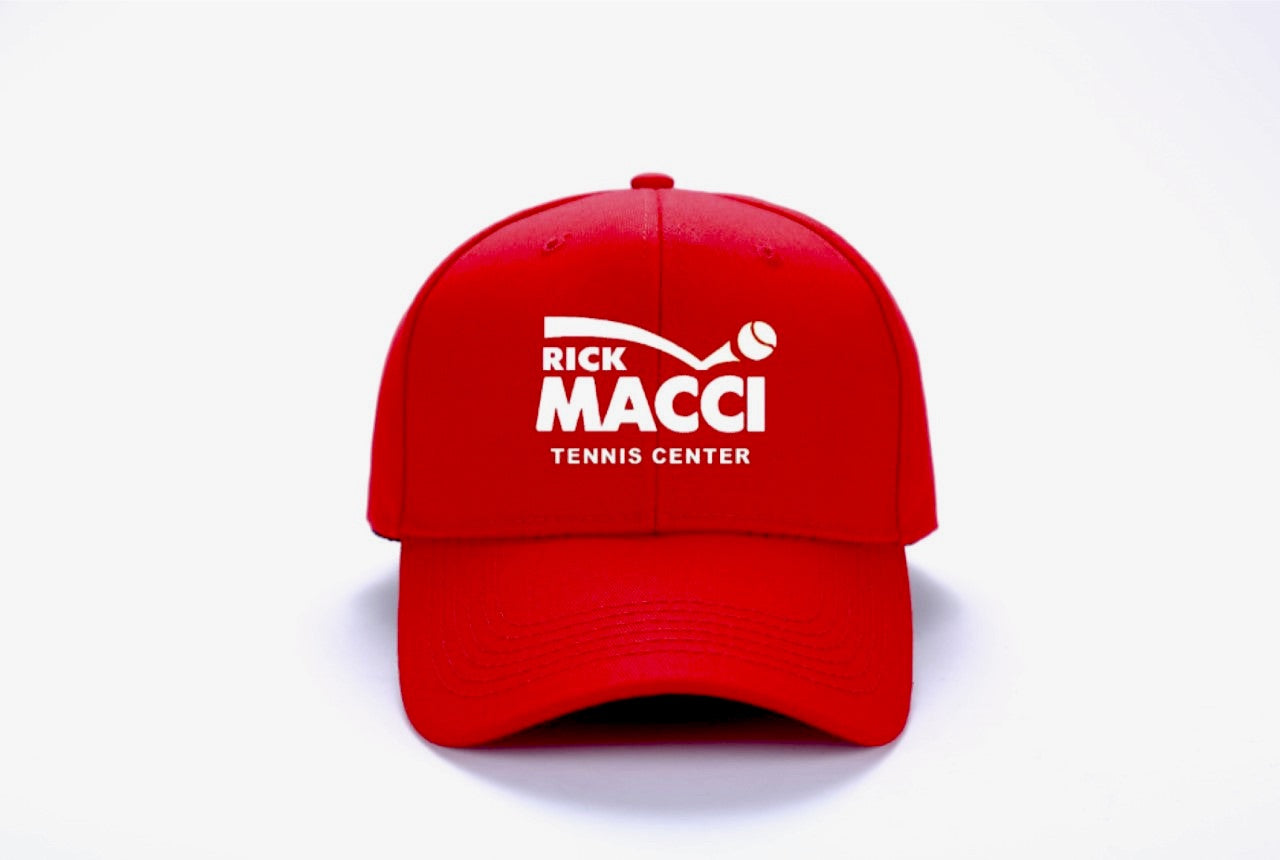 Red & White Rick Macci Hat
